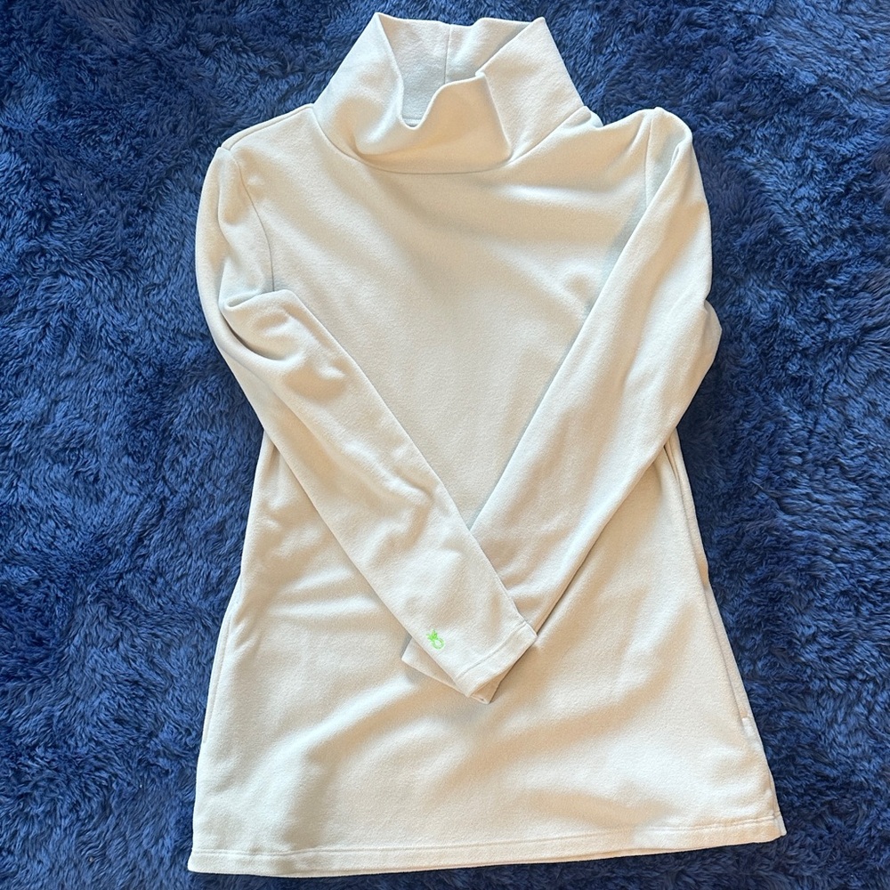 Dudley Stephens Cream Turtleneck Sweater